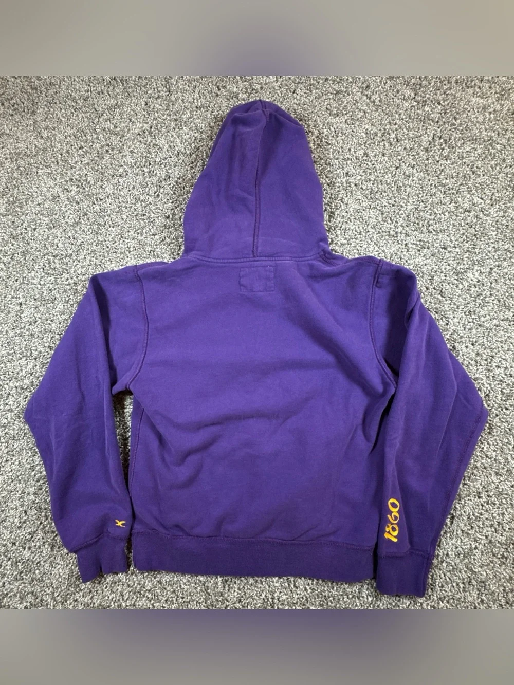 Pressbox LSU Tigers Womens Medium Purple & Gold Hoodie Sweatshirt NCAA Retro - Picture 3 of 6